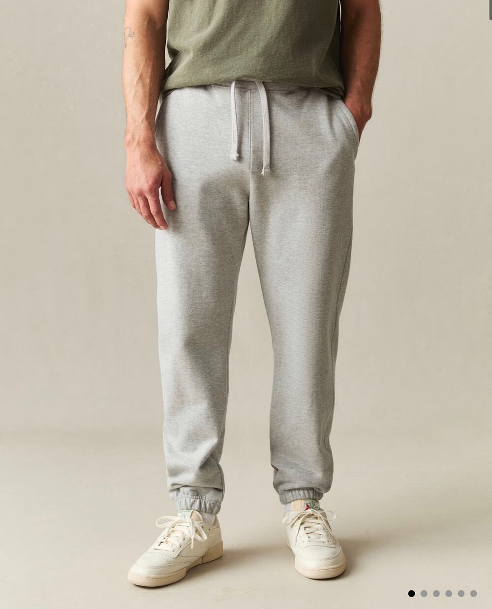 American Giant Classic Sweatpants Men S Gray Made USA Jogger Cotton Fleece